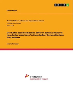 Do cluster based companies differ in patent activity to non-cluster based...