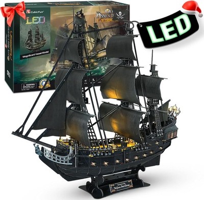 CubicFun 3D Puzzles for Adults Home Decor Pirate Ship Gifts for Men Women Model