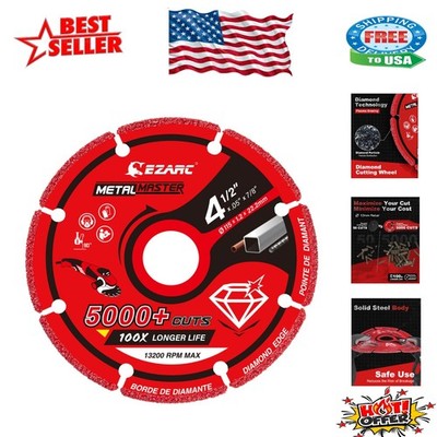 4.5 Inch Diamond Cutting Wheel - Ultimate Safety & Precision for Metal Work