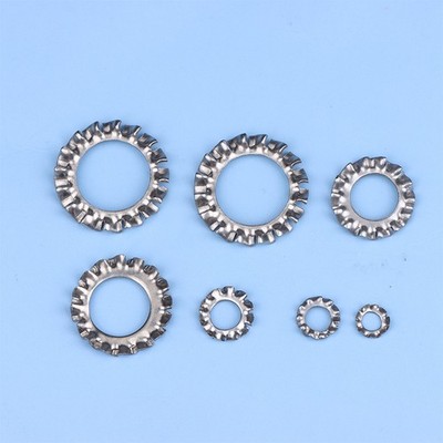 160Pcs Stainless Steel External Multi Tooth Star Lock Washers Assortment M3-M12