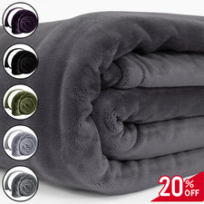 Faux Fur Blanket Throws For Sofas Couch Bed Small Large Soft Fleece Blankets