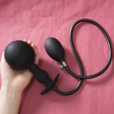 Aufblasbar Plug Mit Pumpe Stecker Stertcher Ball Fetish Expander Sklave Paar DE