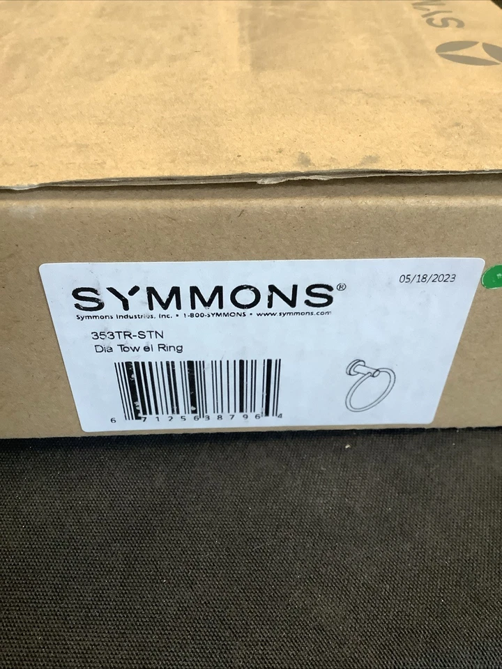 Anillo de toalla de diapositiva Symmons. Níquel satinado. 353TR-STN D2 Foto 2 de 4