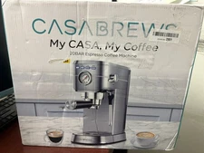 CASABREWS Espresso Machine 20 Bar, Professional Espresso Maker with Milk Frother