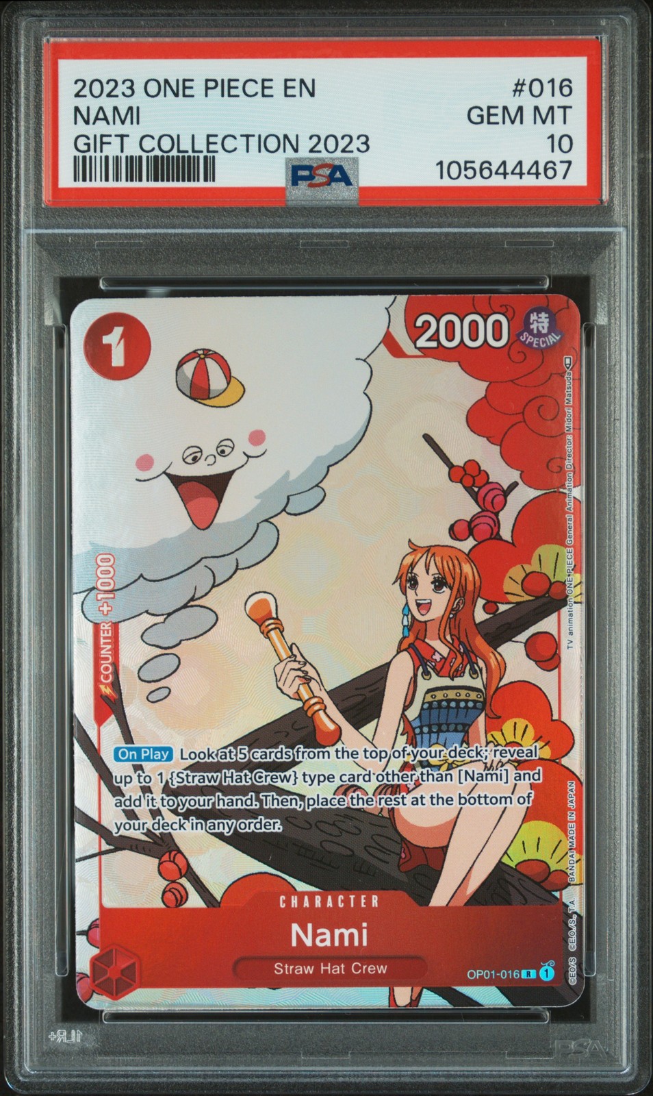 2023 ONE PIECE GIFT COLLECTION 2023 #016 NAMI PSA 10