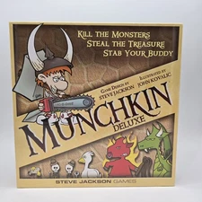Munchkin Deluxe Board Card Game From Steve Jackson Games SJG 1483 SEALED NEW