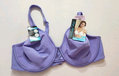 Vanity Fair Body Caress UW Full Coverage Bra Size 38D Blue Surf NWT see my store - Picture 1 of 6