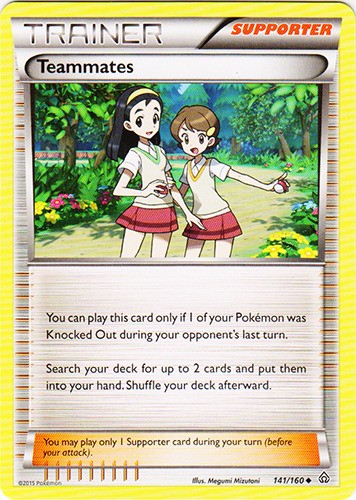 LP Pokemon Teammates - 141/160 - Uncommon Lightly Played Primal Clash