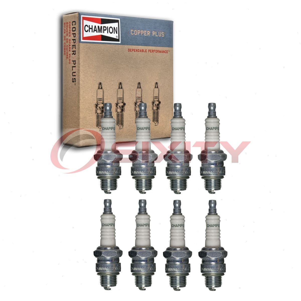 8 pc Champion Copper Plus Spark Plugs for 1938 Ford Model 81 A Ignition nq