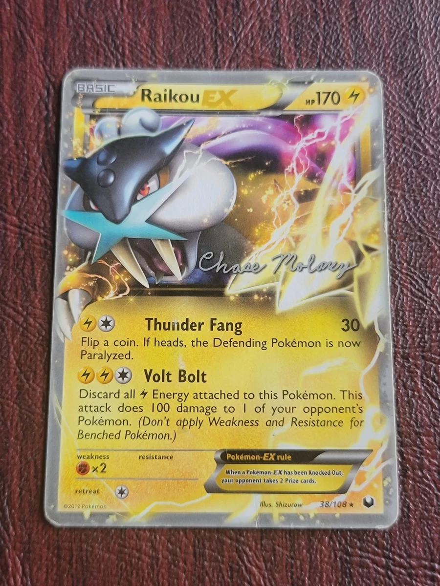 raikou pokemon card ex Pokemon - Raikou-EX (38/108) - BW - Dark Explorers