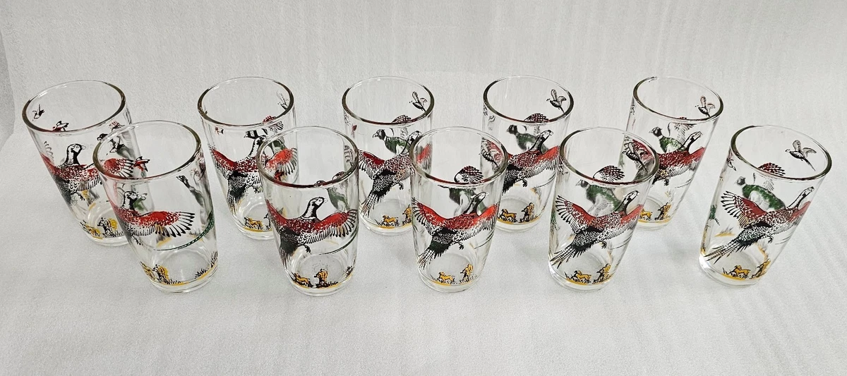 Pheasant Glassware In Libbey 40s, 50s, 60s Glassware for sale | eBay