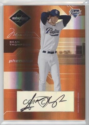 2005 Leaf Limited Phenoms Monikers Bronze 36/50 Sean Thompson Rookie Auto RC 0v1