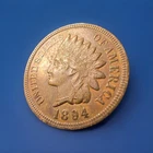 1894 INDIAN HEAD CENT PENNY FULL LIBERTY & DIAMONDS
