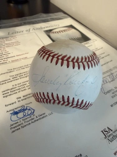 Sandy Koufax HOF Dodgers Signed Baseball AUTO JSA LOA