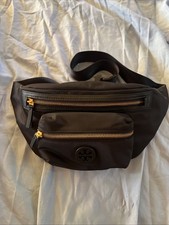 TORY BURCH BLACK NYLON BELT FANNY PACK ADJUSTABLE WAIST HANDBAG