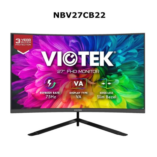 VIOTEK 27" 240hz/75hz Monitor for Gaming Office FHD 1920x1080p FreeSync G-Sync - Picture 27 of 33