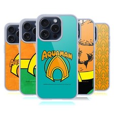Image of OFFICIAL AQUAMAN DC COMICS LOGO GEL CASE FOR APPLE iPHONE PHONES