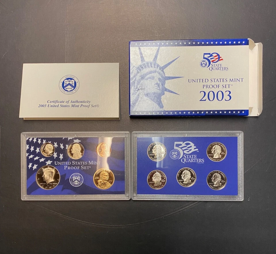 2003 - S -  6 Sets US Mint 10 Coin Proof Sets (IL, AL, ME, MO, AR) - Image 2 of 4