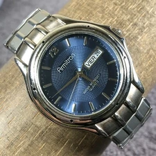 Armitron Men 20/1865 Formal Silver Expansion Band 36mm Quartz Analog Watch 7"