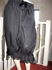 Gothic Black Long  Pantaloons Bloomers  lace  Extra  Lagenlook Sissy  Steampunk
