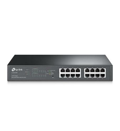 New - TP Link TL-SG1016PE 16-Port Gigabit Easy Smart Switch, 8 POE