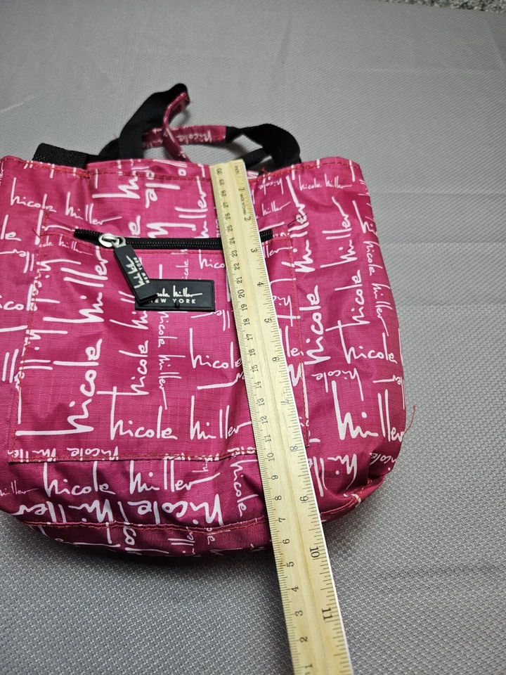 Nicole Miller  New York Insulated Lunch Tote  Cooler Signature Pink 11 Lunch  - Image 3 of 4