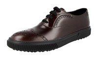Prada Leder Stratus Oxford Budapester Business Schuhe Sneaker 4E3070 - 9 43