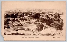 Postcard Parks From Town Hall Warwick Kelly Series RPPC Vintage