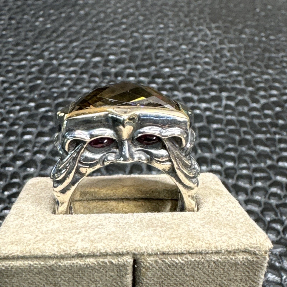 Stephen Webster Cerveza Cuarzo, Anillo Granate Talla 10 Foto 3 de 4