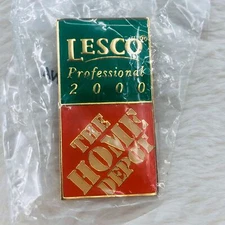 Home Depot Employee Advertising Apron Pin - 2000 Lesco Professional
