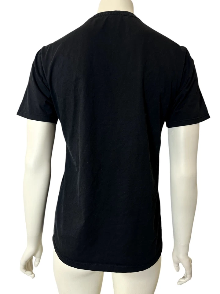 Camisa de manga corta de algodón negra bordada con logotipo de Givenchy Spellout para mujer mediana Foto 3 de 4