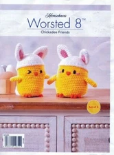 HERRSCHNERS WORSTED 8 CHICKADEE FRIENDS KIT CHEEKY CHICK AND THICK CHICK