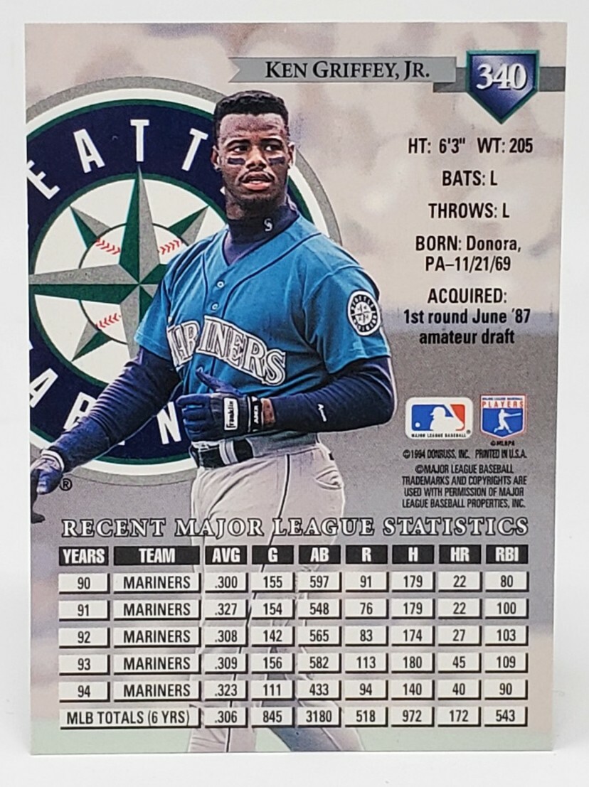 激レア未使用 グリフィー マリナーズ1994年 ポスター GRIFFEY MLB 1994 Fleer Ultra Ken Griffey Jr | eBay