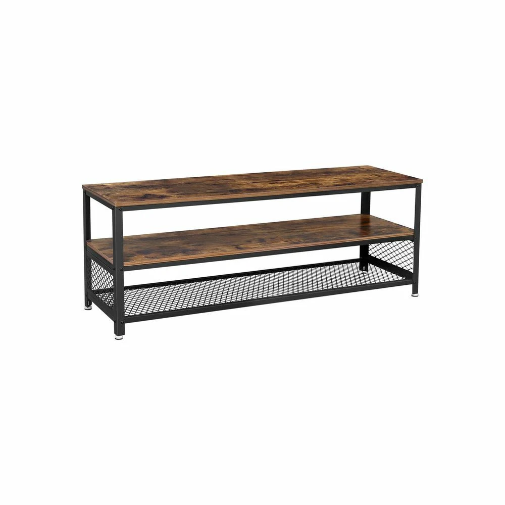 Tv Stand With Shelves,Tv Cabinet For 60 Inch Tv, Console Table With Metal  Frame | Ebay