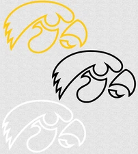Iowa Outline Decal Sticker Logo