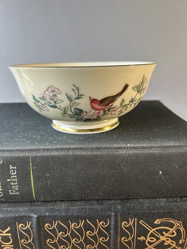 Lenox "Serenade" Cereal bowl, 5-1/4" bowl, bird and dogwood blossoms With Box