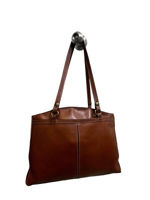 Patricia Nash Poppy Tote brown handbag,