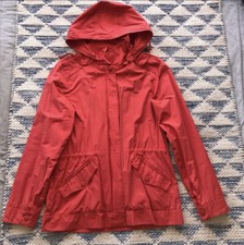 Lacoste Coral Red Pink Rain Jacket Coat Size 38 S Beautiful Excellent Classic