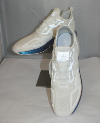 Adidas Men's ZX 2K Boost White Sneakers Shoes | Size 14 NEW | eBay