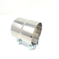 2.75" Stainless Steel Lap Joint Band Exhaust Muffler Clamp Sleeve Coupler T-304