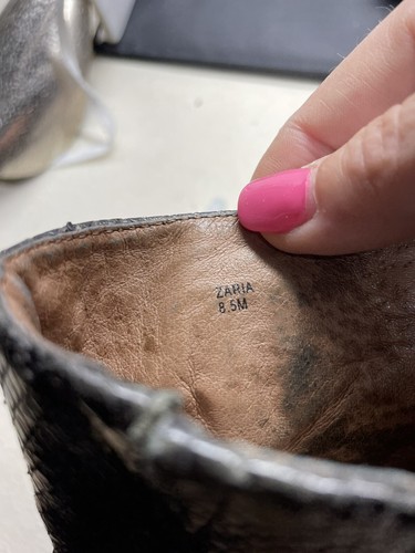 Donald J Pliner Damen-Stiefeletten Leder Fransen seitlicher Reißverschluss Größe 8,5 - Bild 10 von 11