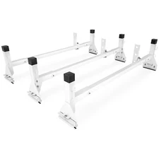 Aluminum Van Ladder Roof Rack Top Cross Bars Luggage Cargo Carrier Utility Rack