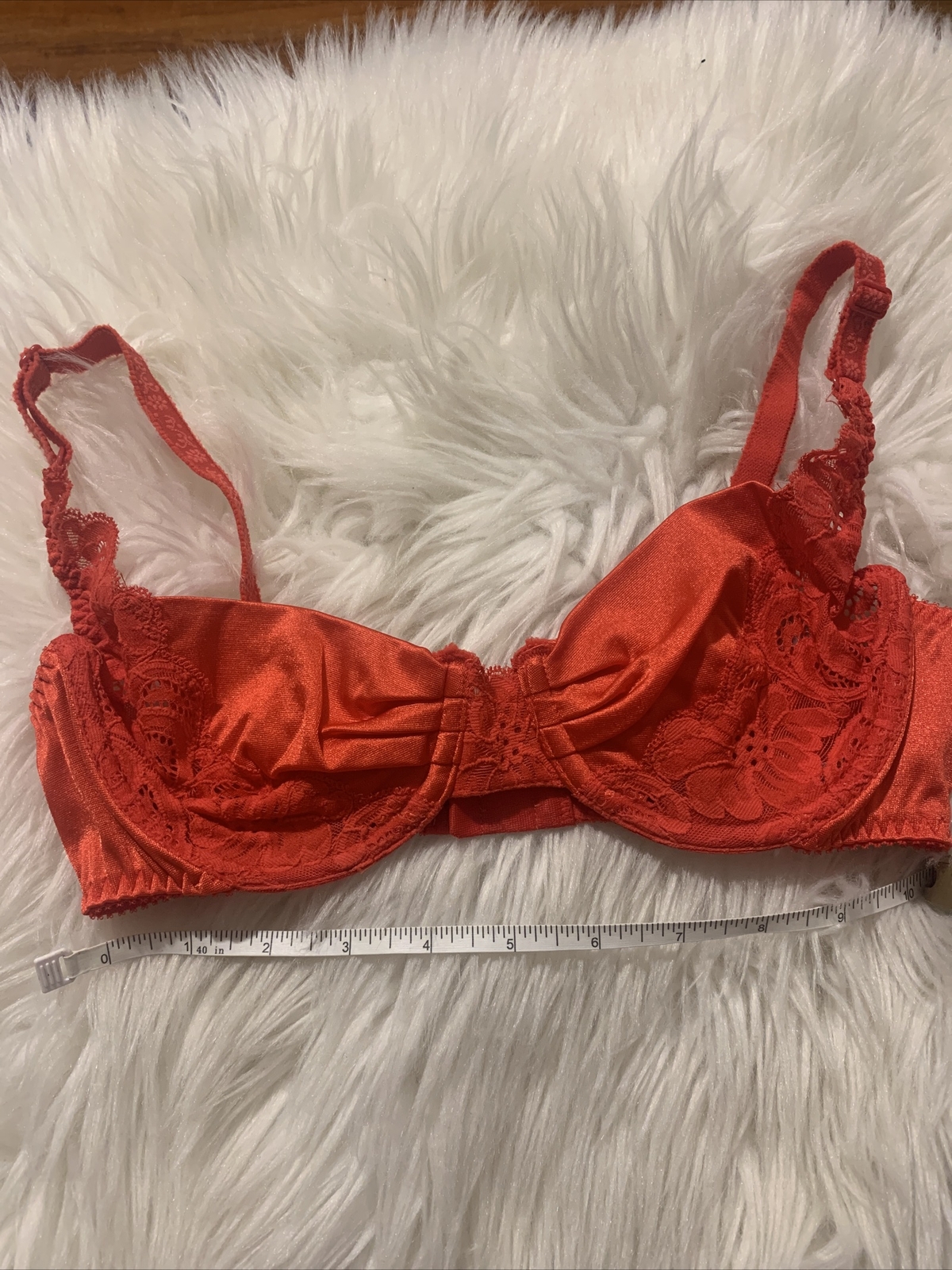 Triumph International Vintage Paloma Uplift Bra Hot Red Small Sexy