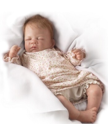 Ashton Drake Galleries ''Hush Little Baby'' Mädchen Puppe, mit Atemmechanismus
