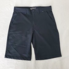 Hurley Nike Dri Fit Shorts Boys Youth Size 16 Bermuda Hybrid Black Nylon Blend