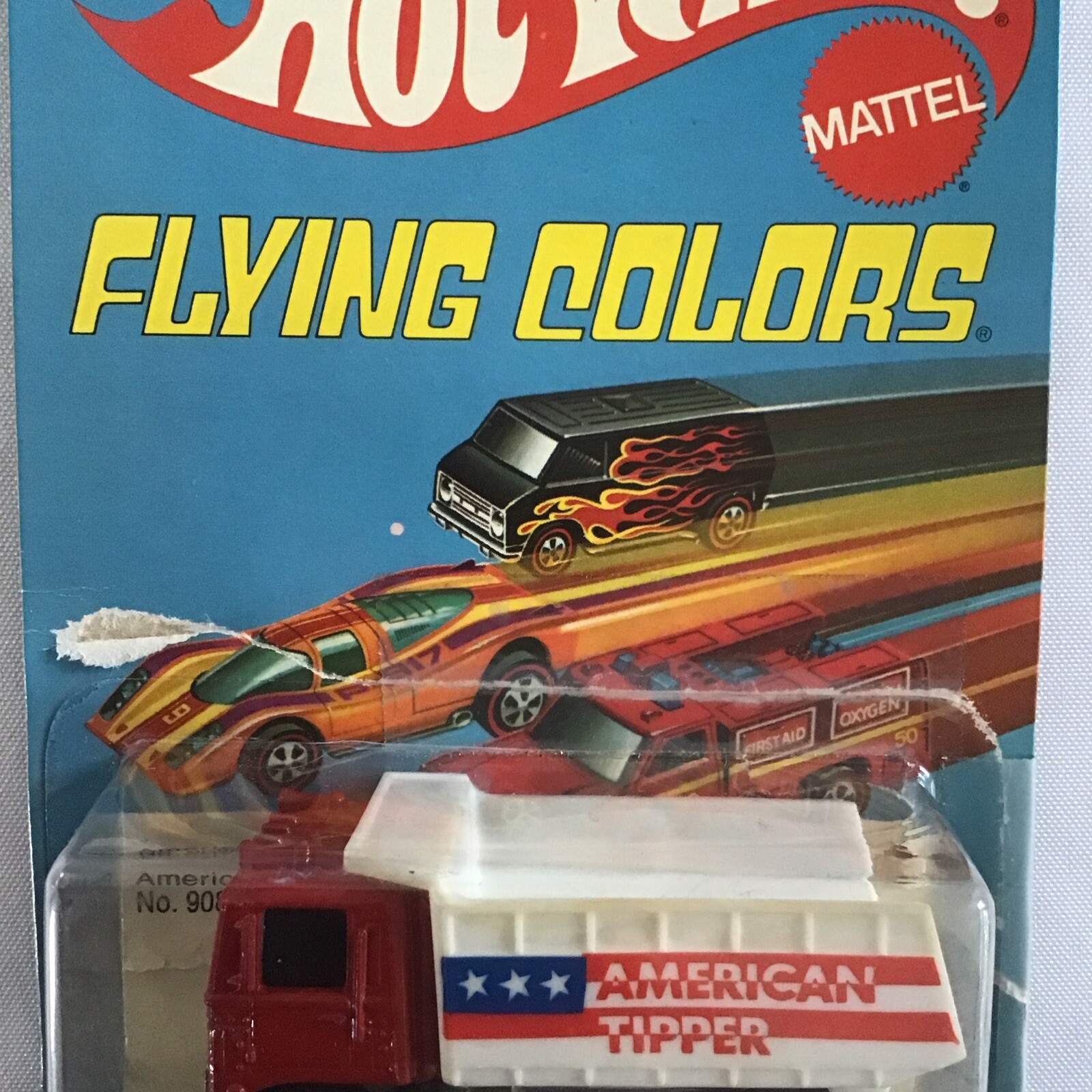 Vintage Lot Mattel Flying Colors Hot Wheels On Cards Camper Hauler