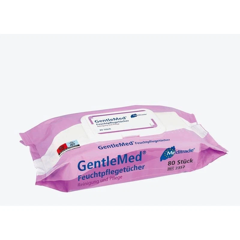 MEDITRADE GMBH Meditrade Gentle Med® Feuchtpflegetücher feuchte Haut-Reinigungstücher 80 Stück