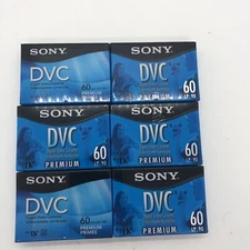 Lot Of 6 SONY Premium DVC Mini DV Digital Video Cassette Tapes 60 Min New Sealed