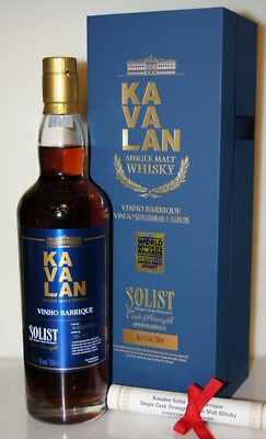 Kavalan Solist Vinho Barrique 56,3% 2016 WORLD´s BEST WHISKY 2021 #123/297 0.7L