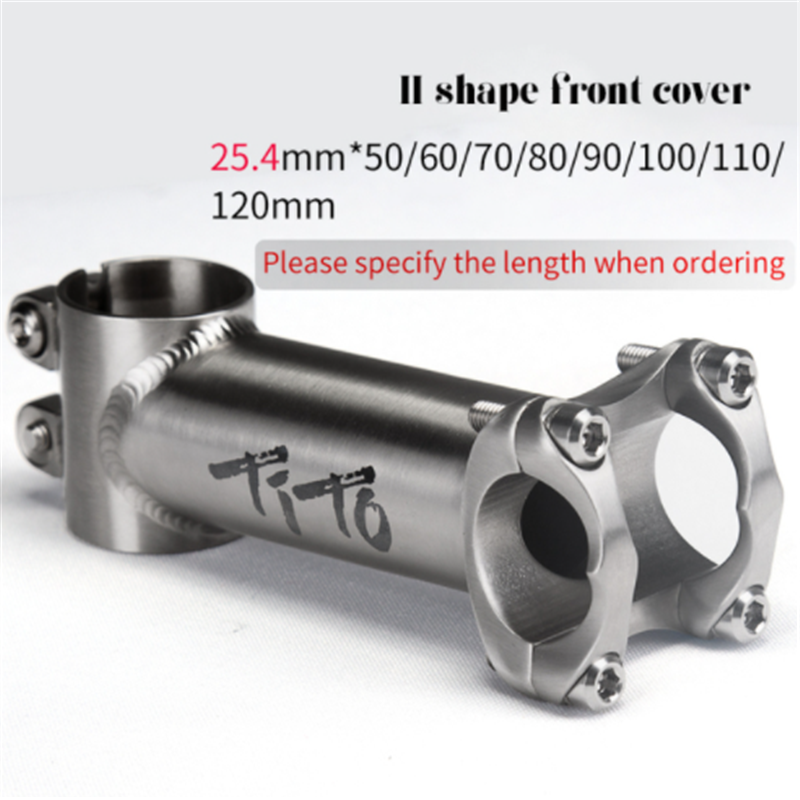 Potence de vélo de VTT, tige de vélo en titane 5 degrés 31,8 mm/25,4 mm